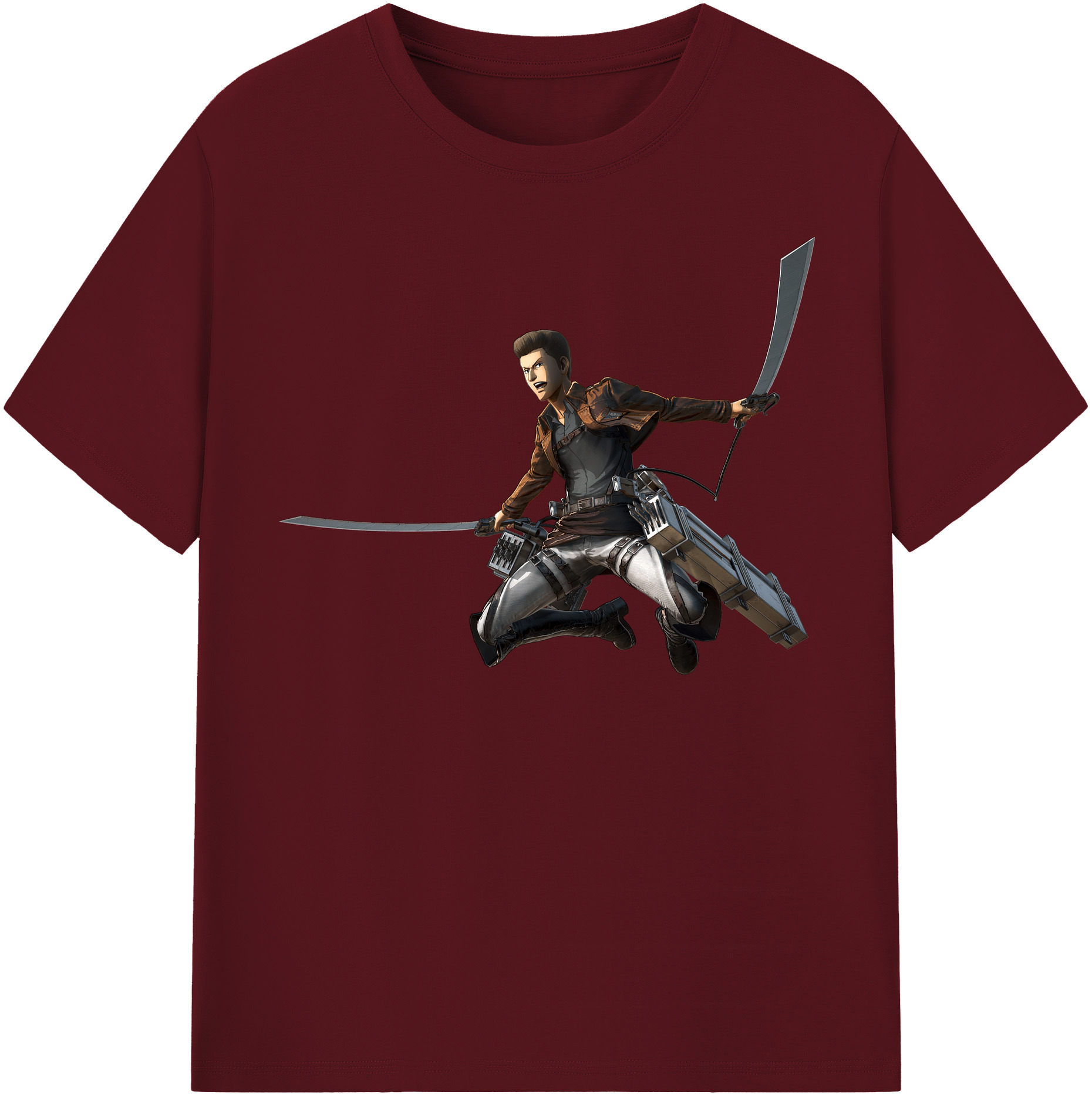 （画像用） 進撃の巨人 Attack on Titan 綿100％半袖Tシャツ（フロントプリント）